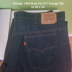 Vintage 1984 Orange Tab 517 Levis